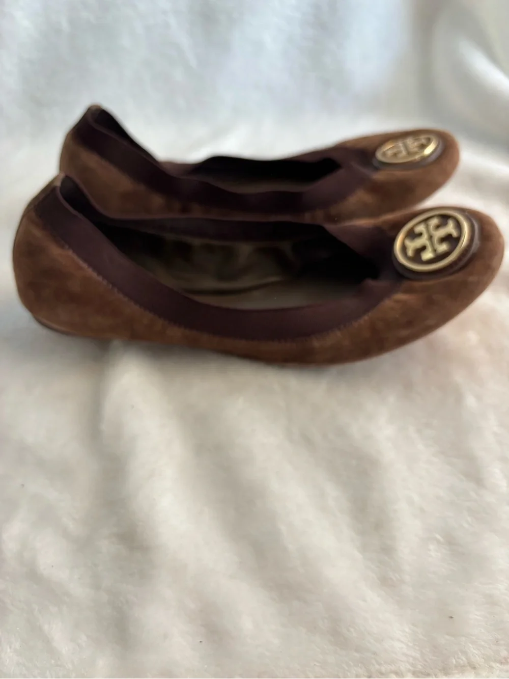 Tory Burch Caroline Ballet Flat Size 6.5M Brown